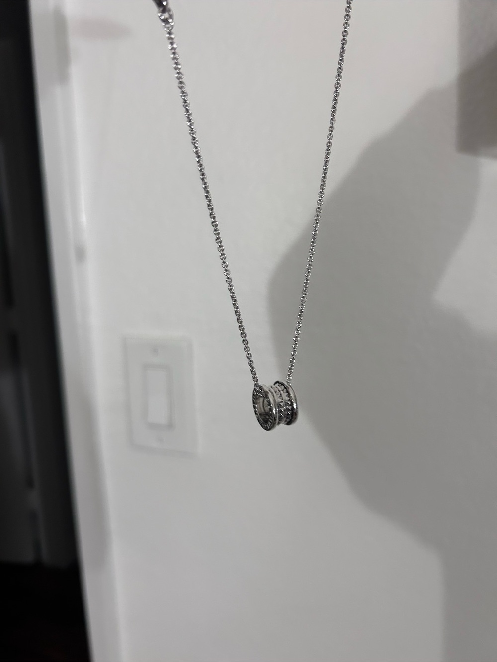 Bvlgari Sterling Silver Pendant Necklace - Silver